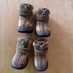 Size 4 Brown and Black Hiker Dog Shoes/Boots